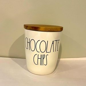 Rae Dunn CHOCOLATE CHIPS cellar canister BRAND NEW 🍫